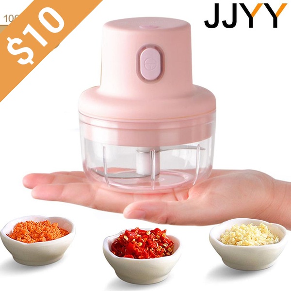 JJYY 1PC Smart Electric Garlic Chopper 100/250ml Garlic Press