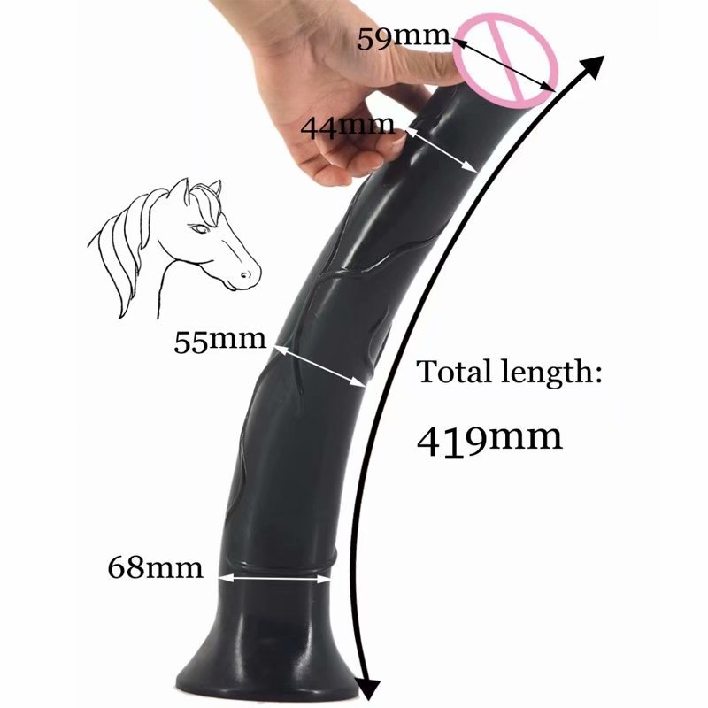 Horse Dildo Huge Anal Plug Animal Penis Temptation Flirting Sex Toys