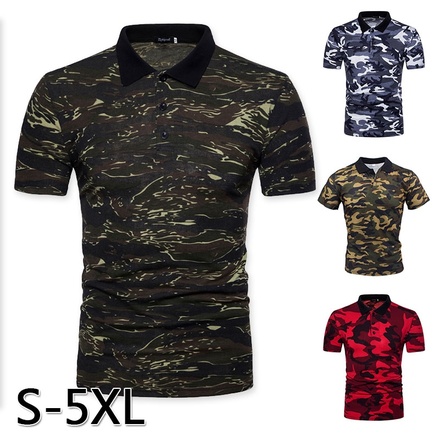 S-5XL Camo Shirts Fo...