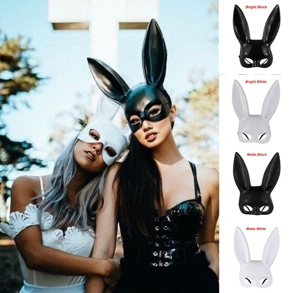 Halloween Long Ears Rabbit Bunny Mask Party Costume Cosplay Masquerade Women