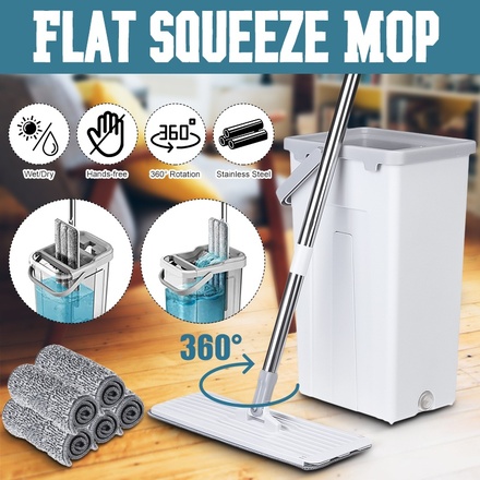 Squeeze Flat Mop + B...