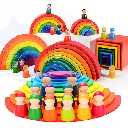 Baby Toys Rainbow Bu...