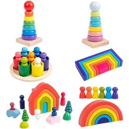 Baby Toys Rainbow Bu...