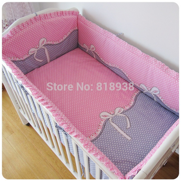 mini crib bedding set for girls