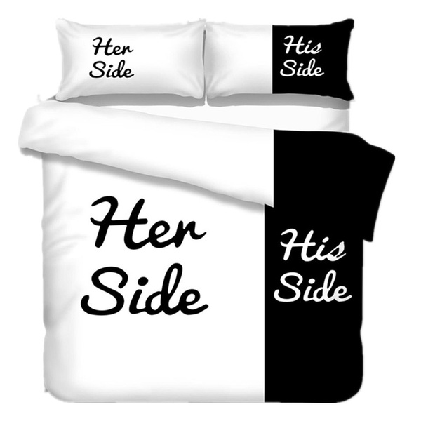 3pcs Bedding Set King Size Comforter Cover Bedding Sets 3d Black