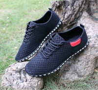 wish | Men's Casual Shoes Lace-Up Simple Breathable Shoes Mesh Sneakers