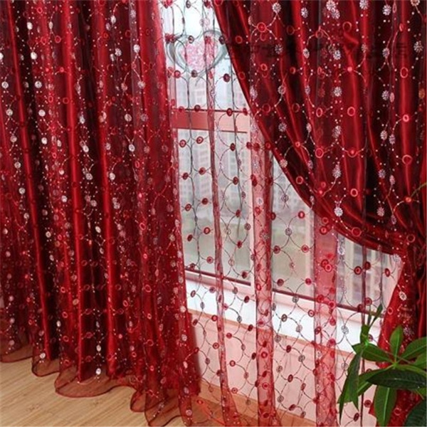 red sheer curtains at target