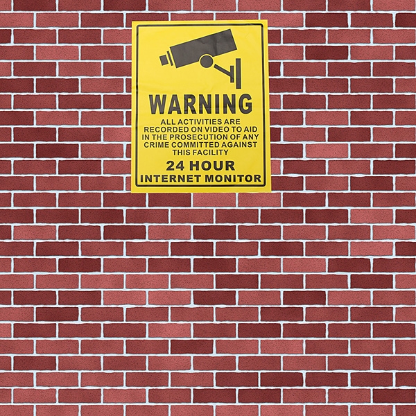 CCTV Security Camera System Warning Sign Sticker Decal Surveillance 200mmx250mm 