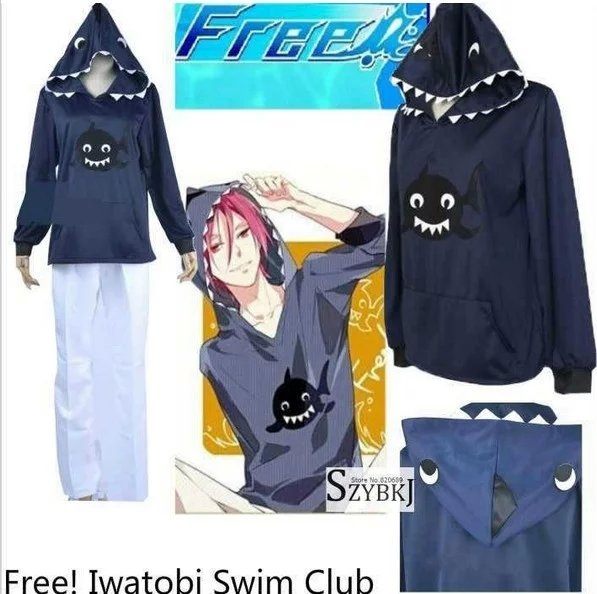 Free!-Iwatobi Swim Club Rin Matsuoka Uniform Cosplay Costume Outfit Jacket Suit