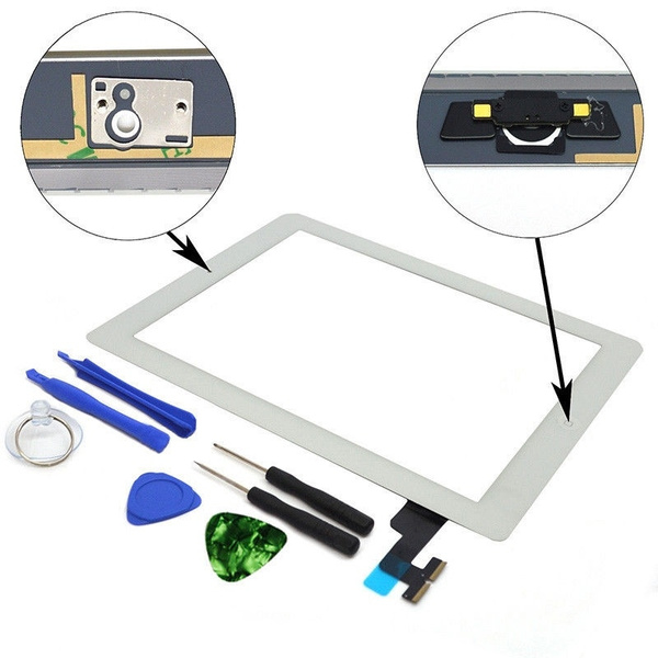 Tools Black Screen Glass Digitizer replacement for iPad 2 A1395 A1397 A1396