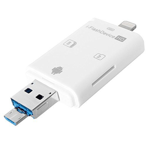 USB iFlash Drive HD Micro SD Memory Card Reader Adapter iPhone 5 5S 6 6S iPad