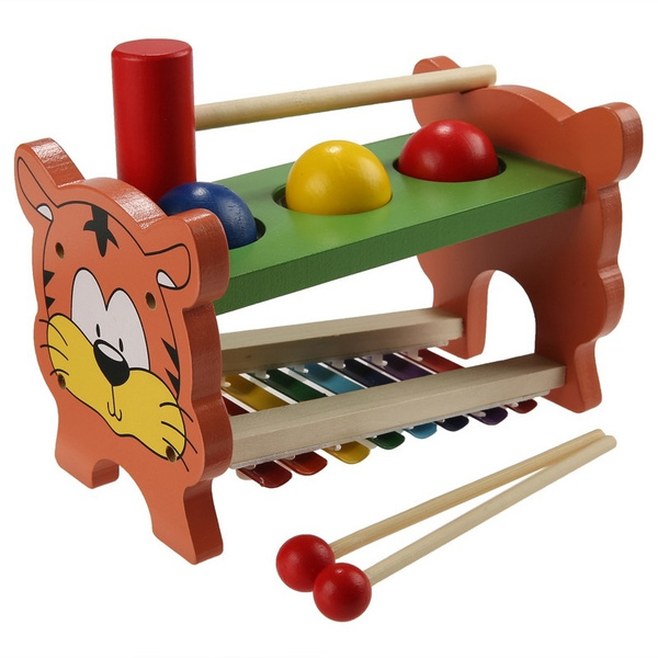 wooden music table baby