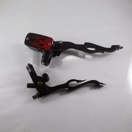1" Handlebar Control Reservoir Brake For Honda VTX1300C Shadow Clutch Levers