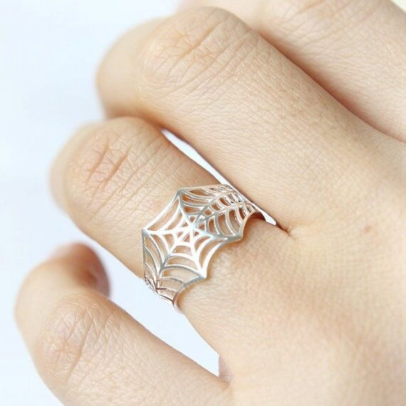 Hollywood Stretch Ring Spiderweb Ring Spider Unique Jewelry Fashion Rings