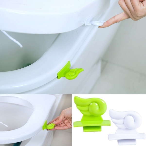 Sanitary Toilet Seat Cover Lid Lifter Handle Hygienic Clean Lift Bathroom 