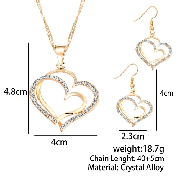 Heart, Silver Jewelry, Fashion, Crystal Jewelry