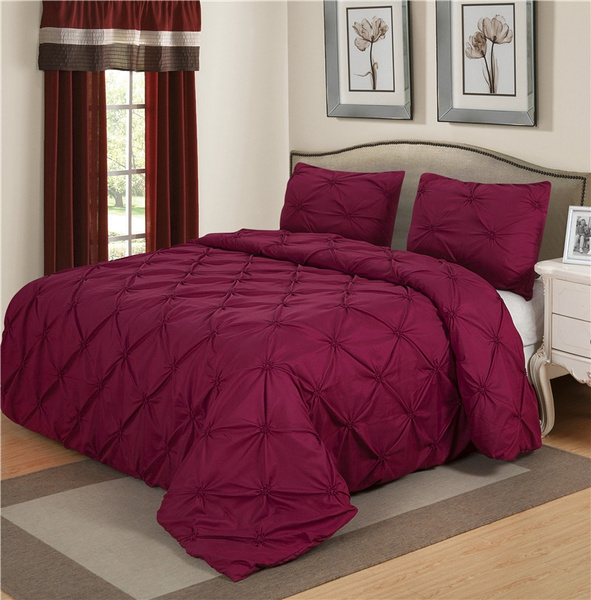 burgundy bed sheet set