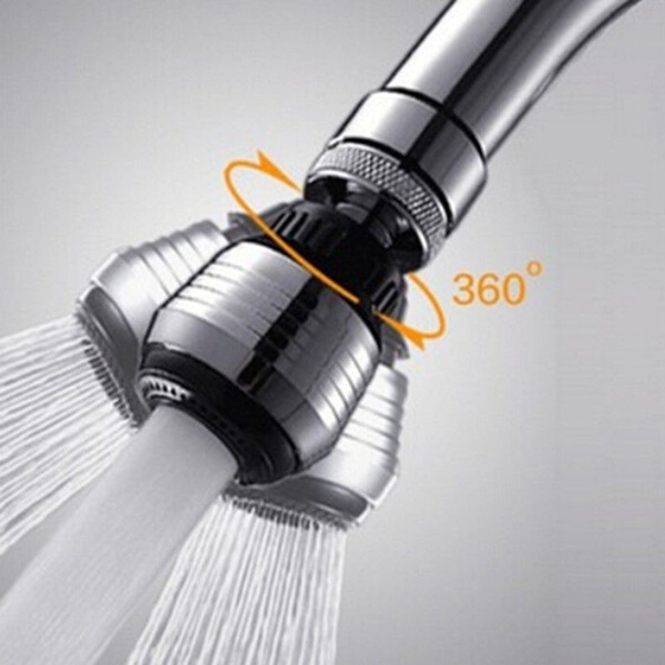 Kitchen Tap Aerator 360° Rotate Faucet Swivel End Diffuser Adapter Filter Hot 