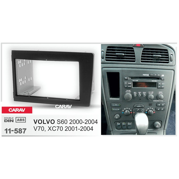 Double Din Fascia For VOLVO S60 V70 XC70 Radio DVD Stereo