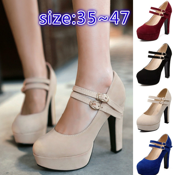 Plus size 31~47 New Spring summer Shoes woman High heels Ladies pump