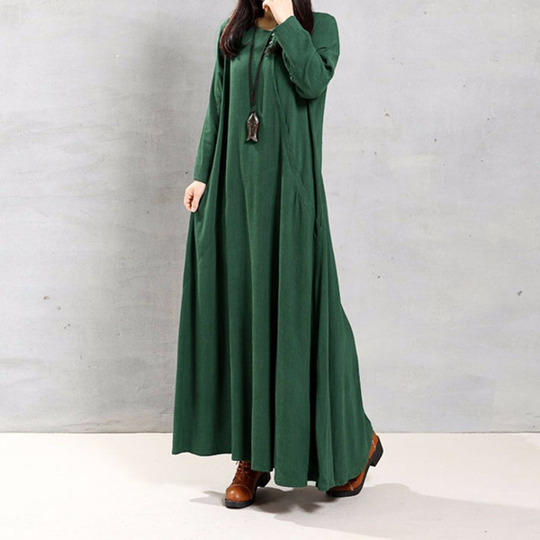 casual cotton long maxi dresses
