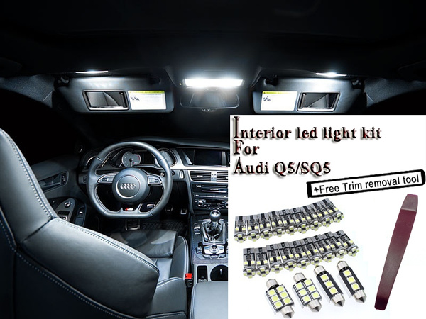 Master Led Interior Lighting Kit For Audi Q5 Sq5 6000k Bright White Dc 12v