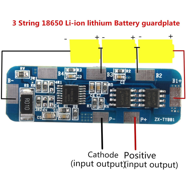 4A-5A BMS Protection Board for 3 Packs 3S 18650 Li-ion lithium Battery Cell