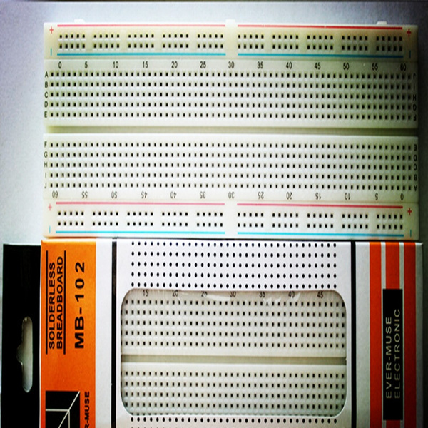 Mini MB-102 Solderless Breadboard Protoboard 830 Tie Points 2 buses Test Circuit