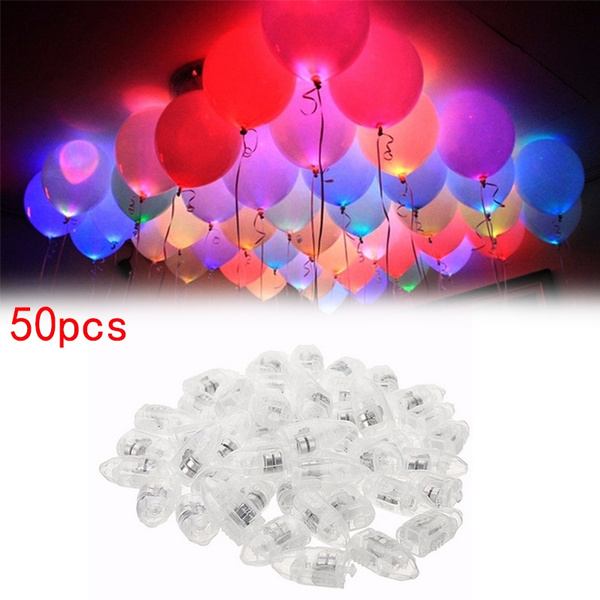 10 20 50pcs Colorful White Led Lamp Lights Balloons For Paper Lantern Balloon Birthday Christmas Party Home Decoration Lighting
