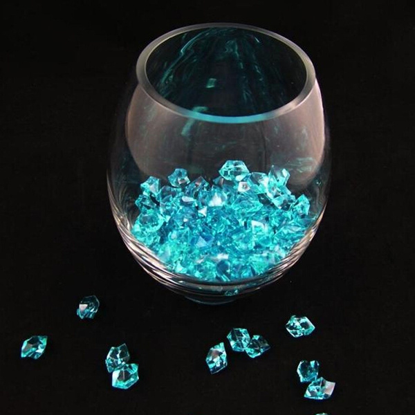 150pcs Acrylic Crystal Ice Rock Stones Aquarium Vase Gems Table Wedding Decor US