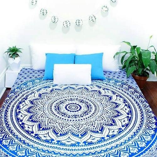 Ombre Mandala Wall Hanging Gypsy Indian Tapestry Bohemian Dorm Decor Hippie Twin