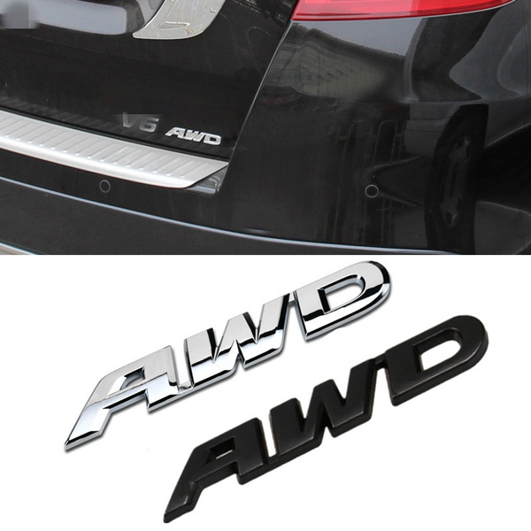 New Style Silver 3D Car Auto Metal 4x4 Logo Rear Emblem Badge Sticker Decal