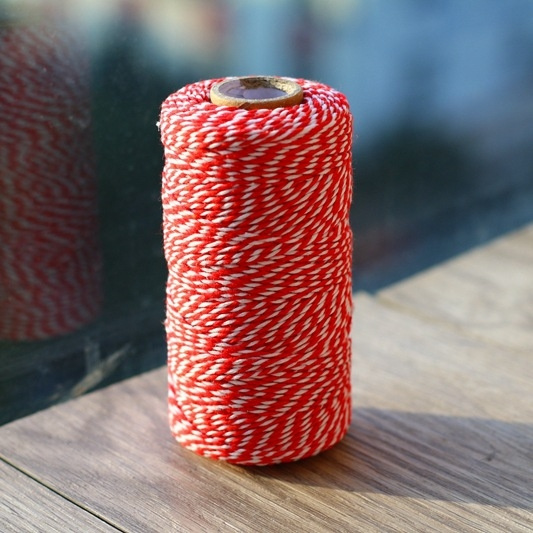 Red Bakers Twine 100 Yard Spool Of Twine Black And White Bakers