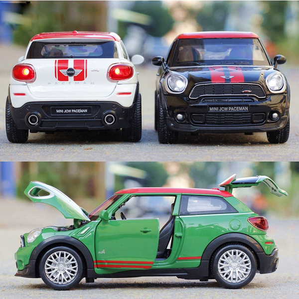 Mini Cooper Car Model Pull Back Diecast Alloy Electronic Car Toy for Children