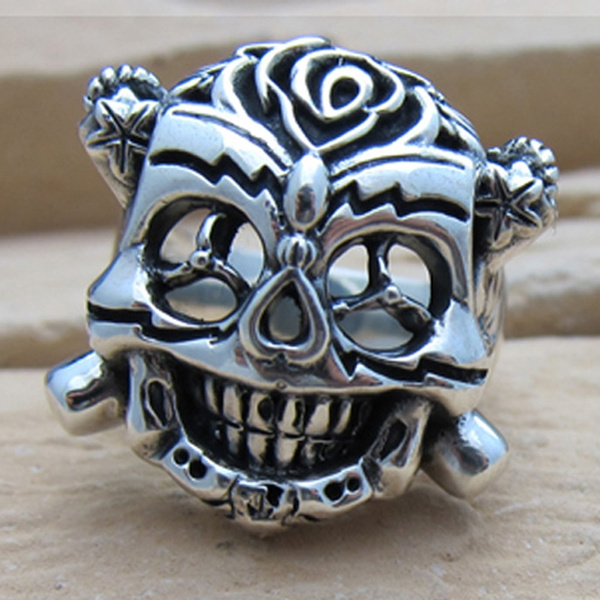Fashion The Expendables II Stallone Skull Biker Lucky Ring - AliExpress