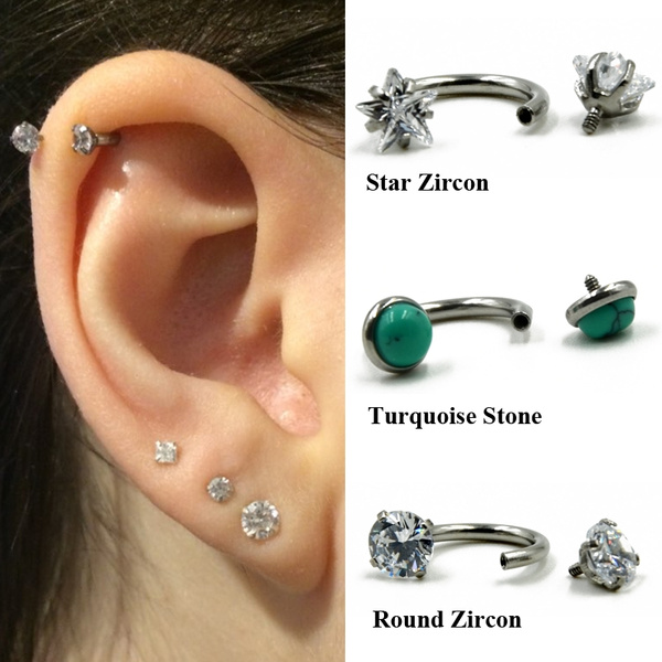 Body Piercing Jewelry Nose Ears Lip Bar Nipple Rings Cartilage Piercing JeweFEH
