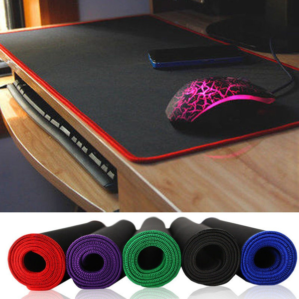 60x30cm Extend Gaming Mouse Mat//Pad XXL Large Black Mousepad Stitched Edges NEW