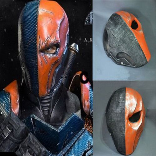 Deathstroke Mask Batman Arkham Origins Halloween Cosplay Costume Helmet Props
