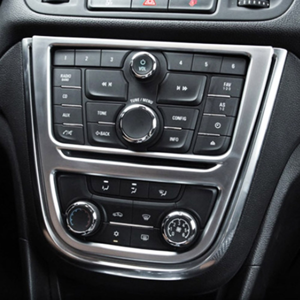 For Buick Encore Opel Vauxhall Mokka 2012 2013 2014 2015 2016 Chrome Interior Center Console Ac Switch Button Panel Control Cover Trim Bezel Frame