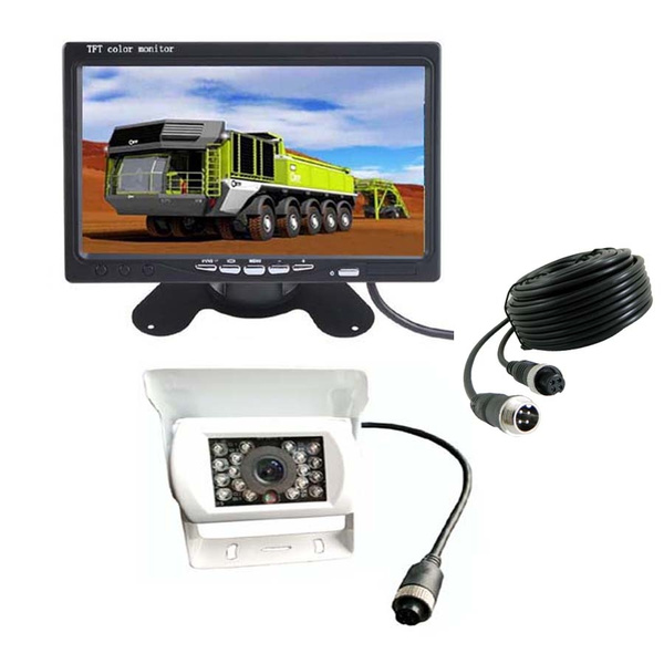 4Pin 18 LED IR HD Car Rear View Reversing Backup Camera for RV Bus Truck 12V-24V
