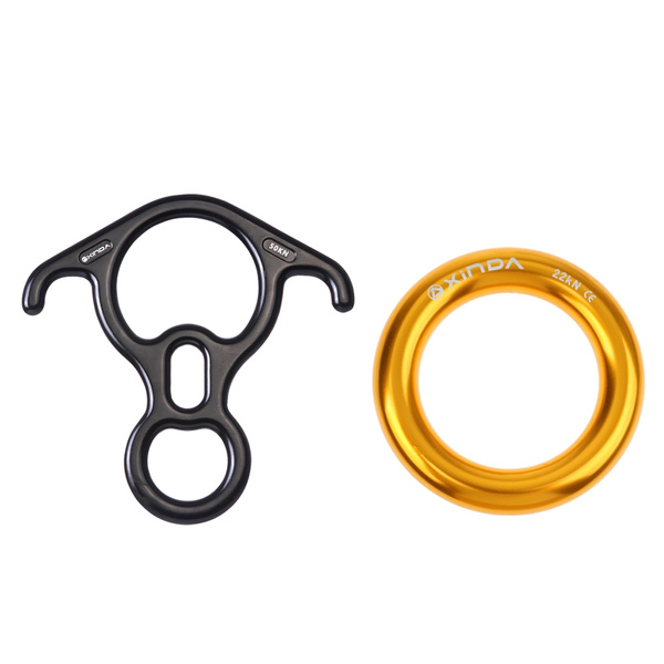 22KN Rappelling Ring For Rock Climbing Rescue Tree Rigging Swing Hammock 