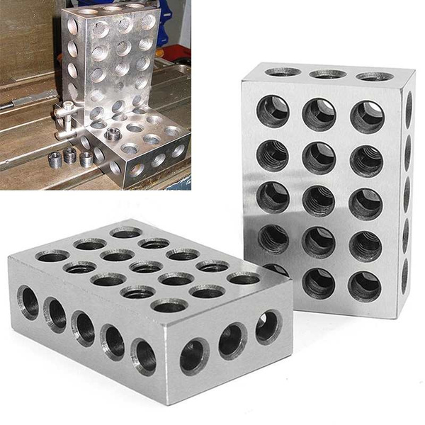 5 MATCHED PAIRS ULTRA PRECISION 1-2-3 BLOCKS 23 HOLES .0001/" MACHINIST 123
