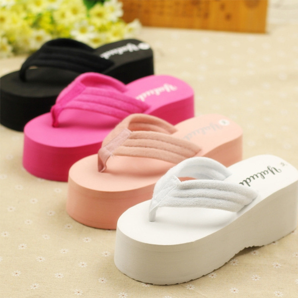 thick sole flip flops womens