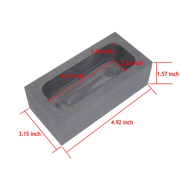 High Purity Refining Graphite Casting Melting Ingot Mold for Gold Silver Metal