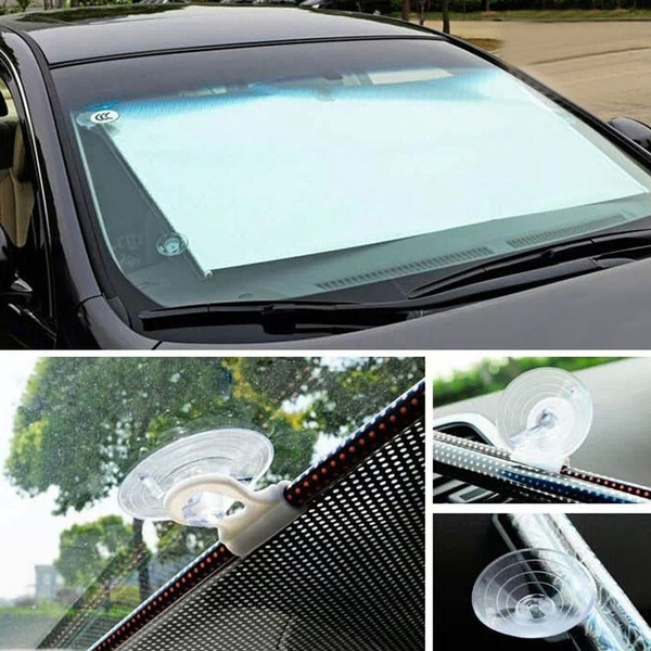 Retractable Car Auto Sun Shade Block Windshield Rear Window Mesh Sun Visors