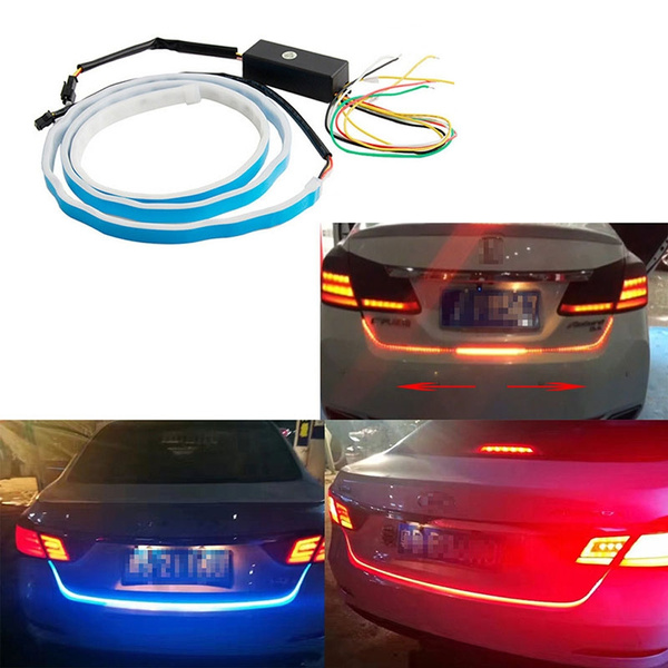 12V Flow Type Flowing LED Strip Car Trunk Side Turn Signal Rear Brake Tail Light