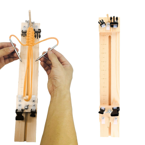 1pcs DIY Jigs Solid Wood Paracord Bracelet Maker Knitting Tool ...