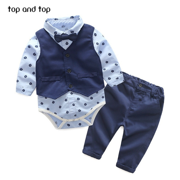 Betere Top en Top Herfst Mode baby kleding Baby Pak Baby Jongens kleding FW-35