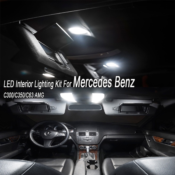Master Led Interior Lighting Kit For Mercedes Benz C300 C350 C63 Amg Free Trim Removal Tool