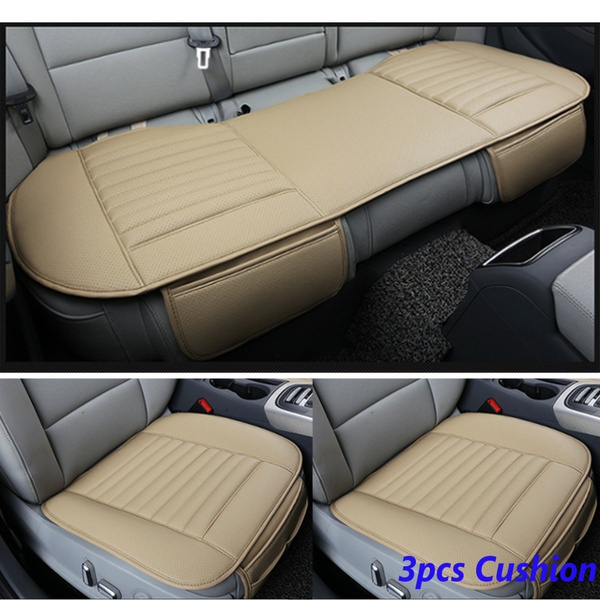 Breathable PU Leather Bamboo Car Seat Cover Pad Mat Auto Chair Cushion Universal
